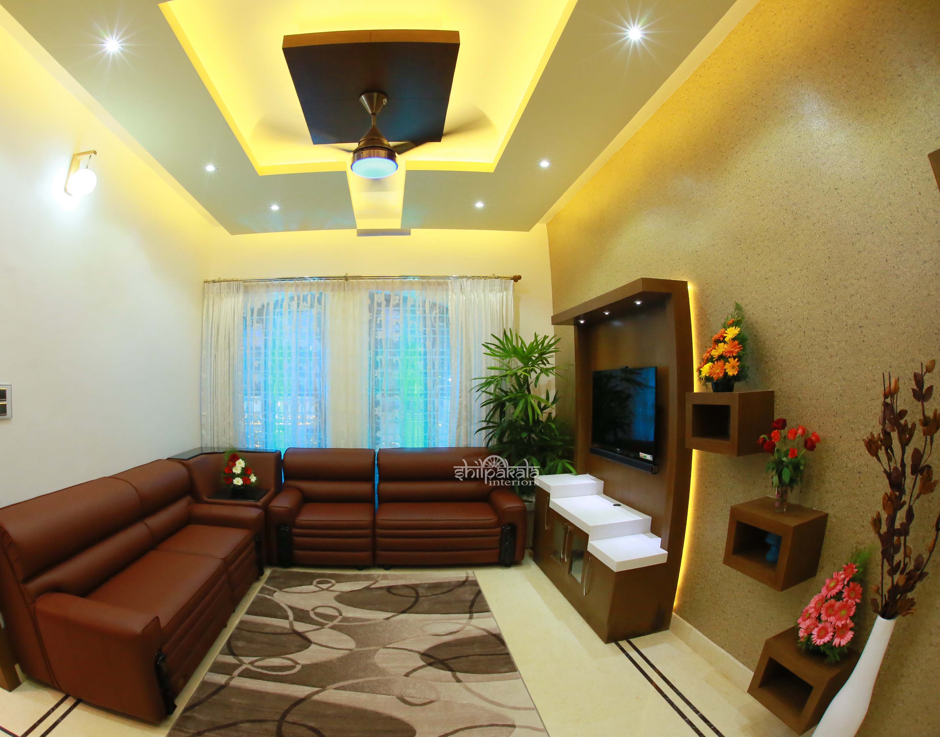 Living Room Designs Kerala Homes With Wooden Panels