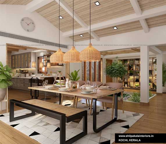 dining room designs - home interior designers in kochi,kerala