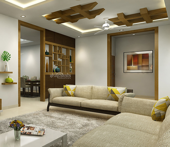 living room - interior designers thrissur